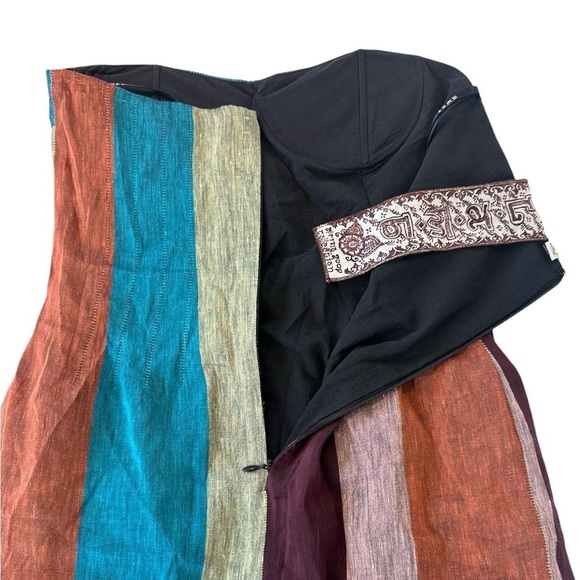 L.A.M.B Y2K Sweet Stripe Strapless Silk Mini Dress - Picture 7 of 10